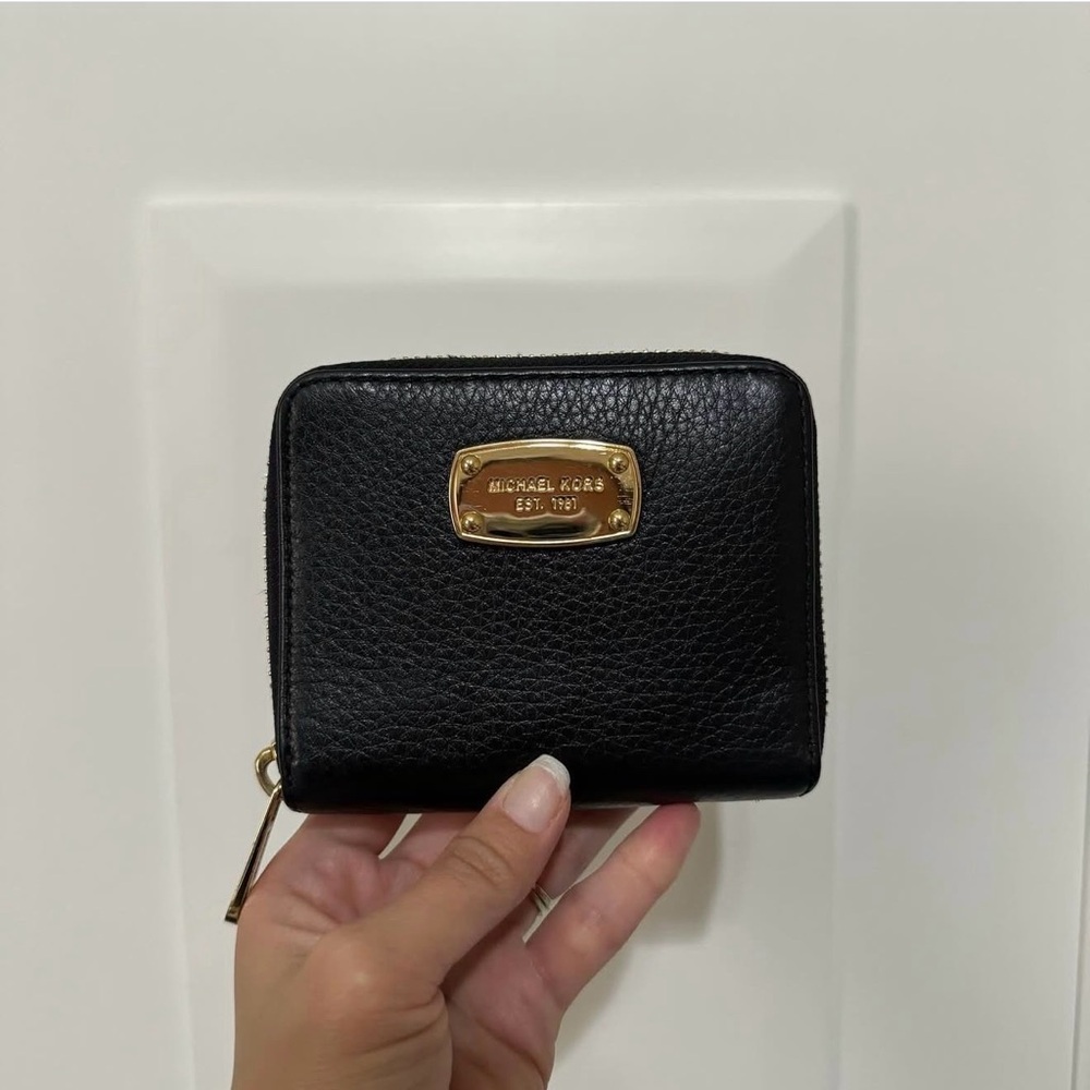 Michael Kors Bi Fold Black Leather Wallet